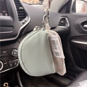Lululemon Mint and White Key Holder